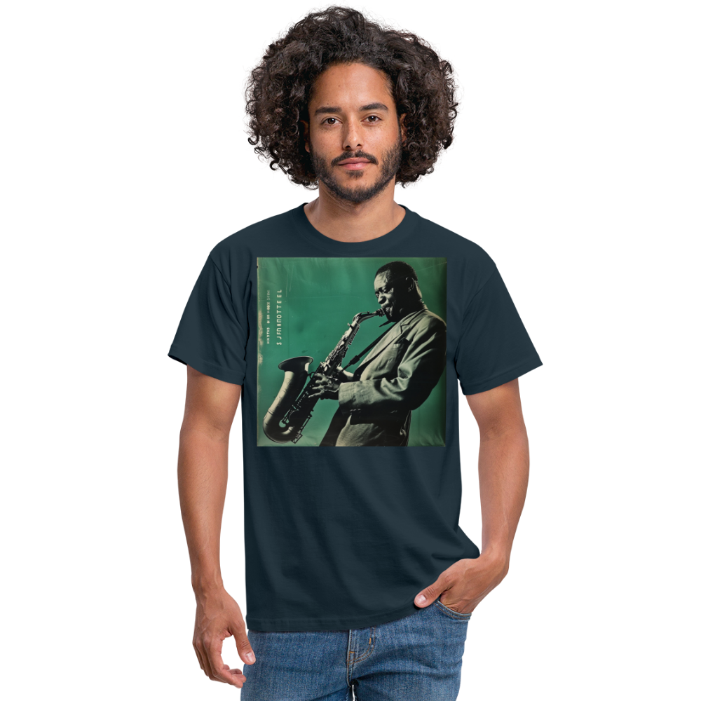 Nattens Toner i New York, T-shirt herr - marinblå