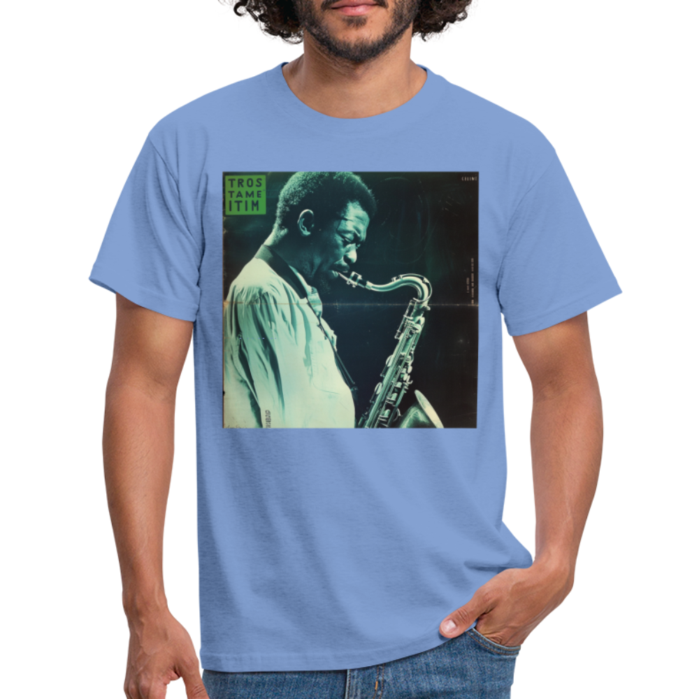Gåtfull figur i jazzens underground, T-shirt herr - carolina blue
