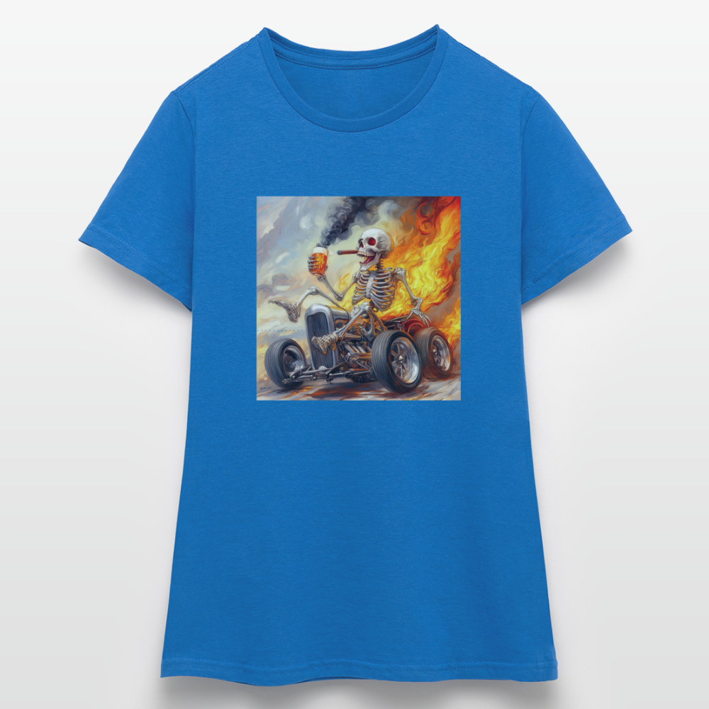 Knekta Krash, T-shirt dam - royalblå