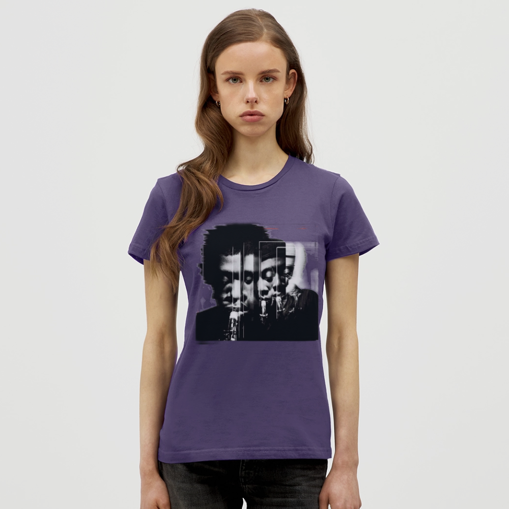 Between Breaths, T-shirt dam - mörklila