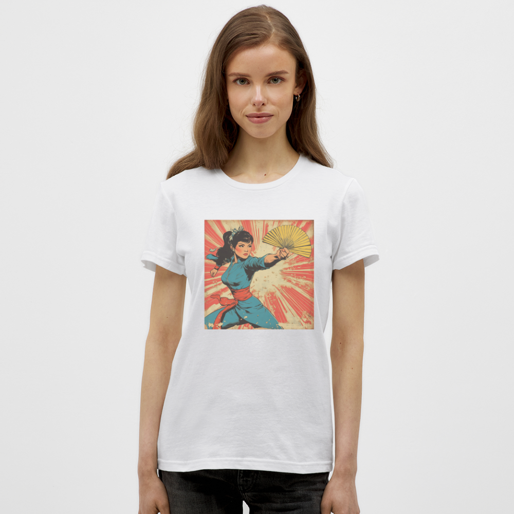 Solfjädern, T-shirt dam - vit