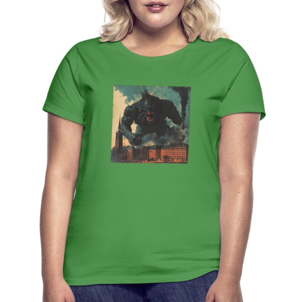 Helvetesstorm över Staden, T-shirt dam - kellygrön