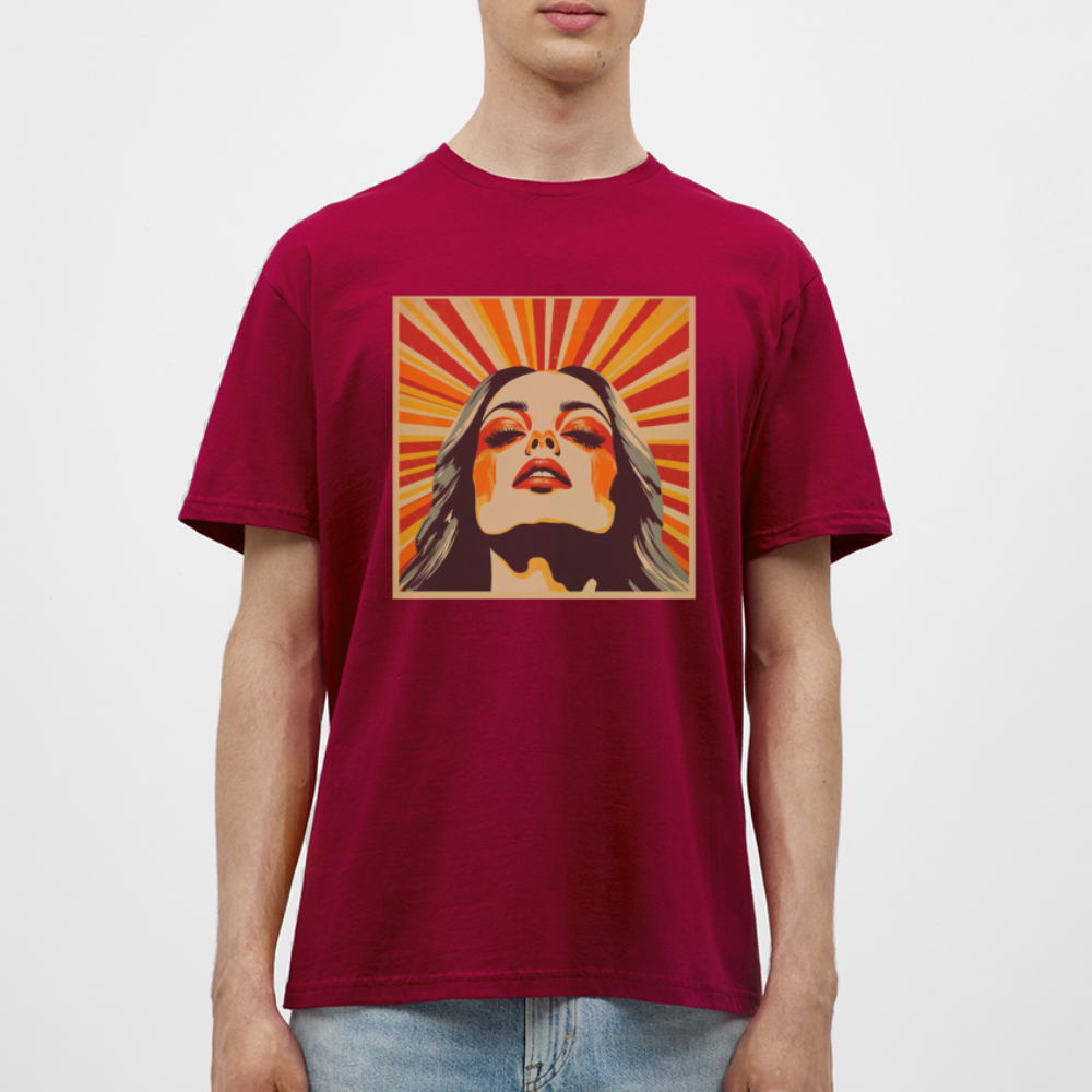 Dagens Första Strålar, T-shirt herr - tegelröd
