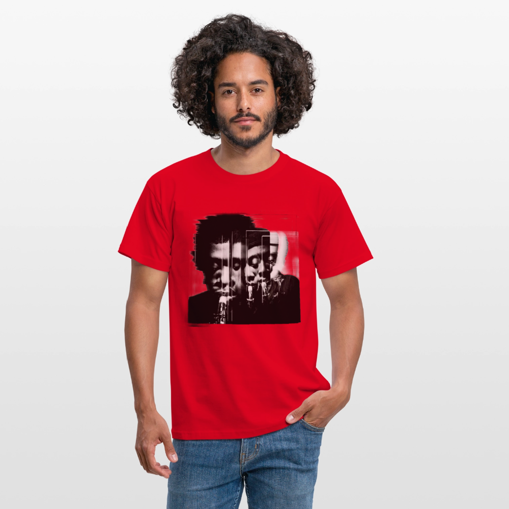 Between Breaths, T-shirt herr - röd