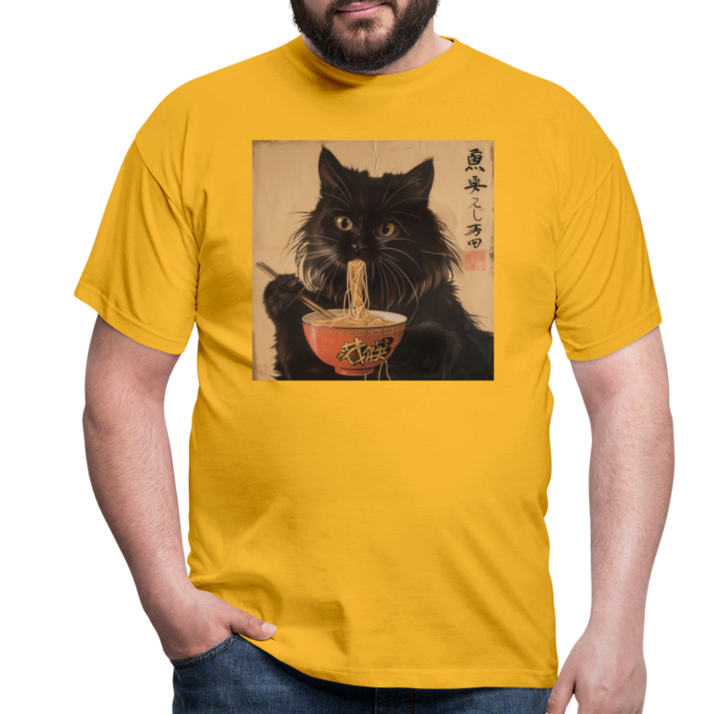 Kejsarens Katt och Ramens Hemlighet, T-shirt herr - gul