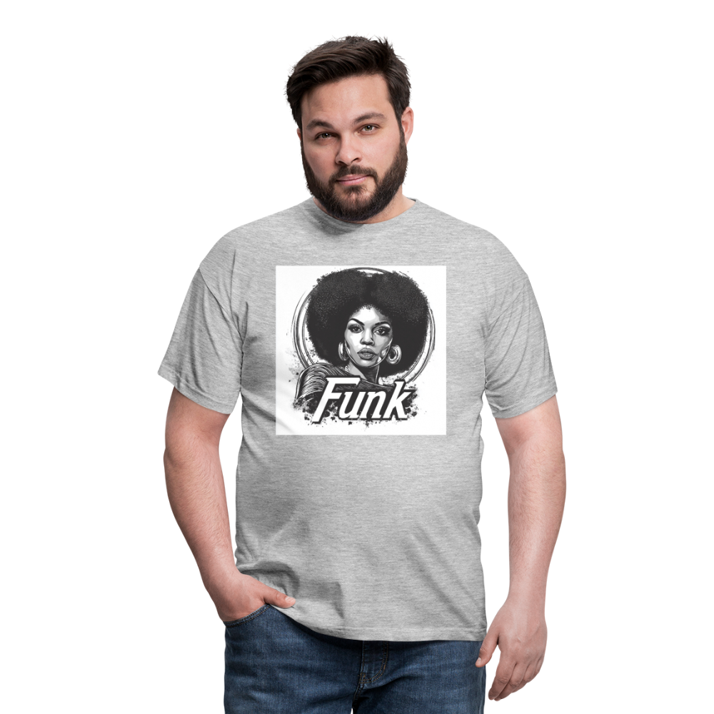 Funk Queen: Power in Motion, T-shirt herr - gråmelerad