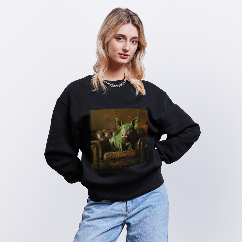Grön Elegans, Ekologisk oversizetröja RADDER unisex från Stanley/Stella - svart