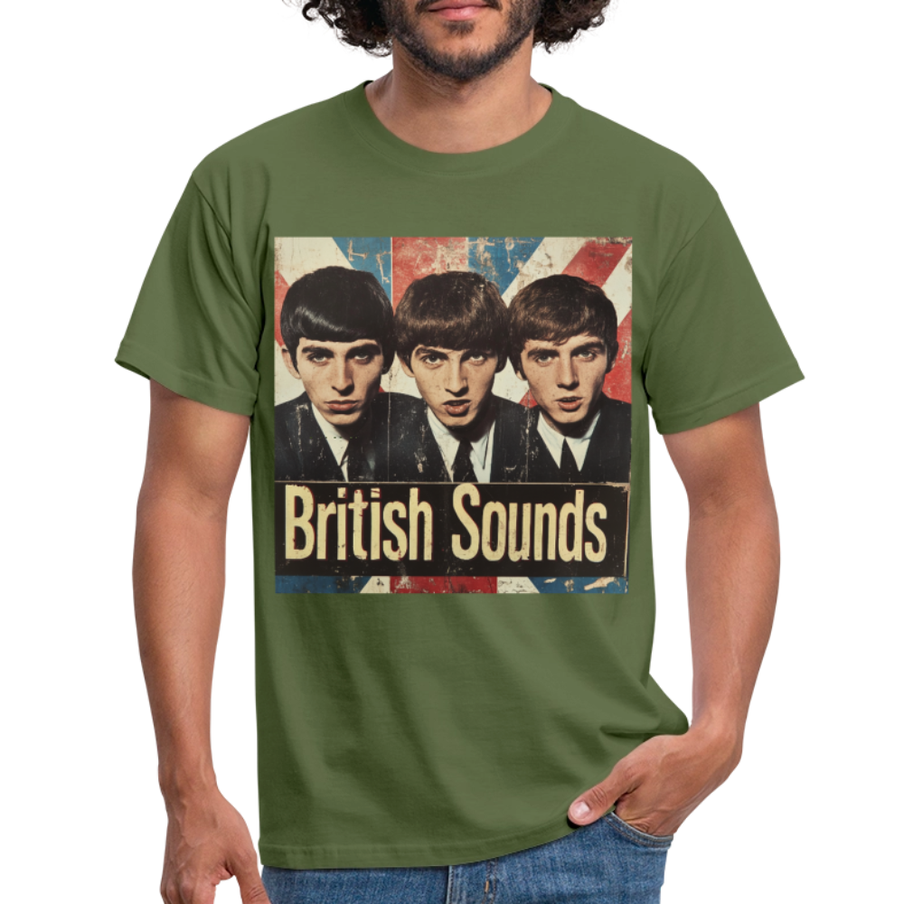 British sounds 1965, T-shirt herr - Militärgrön