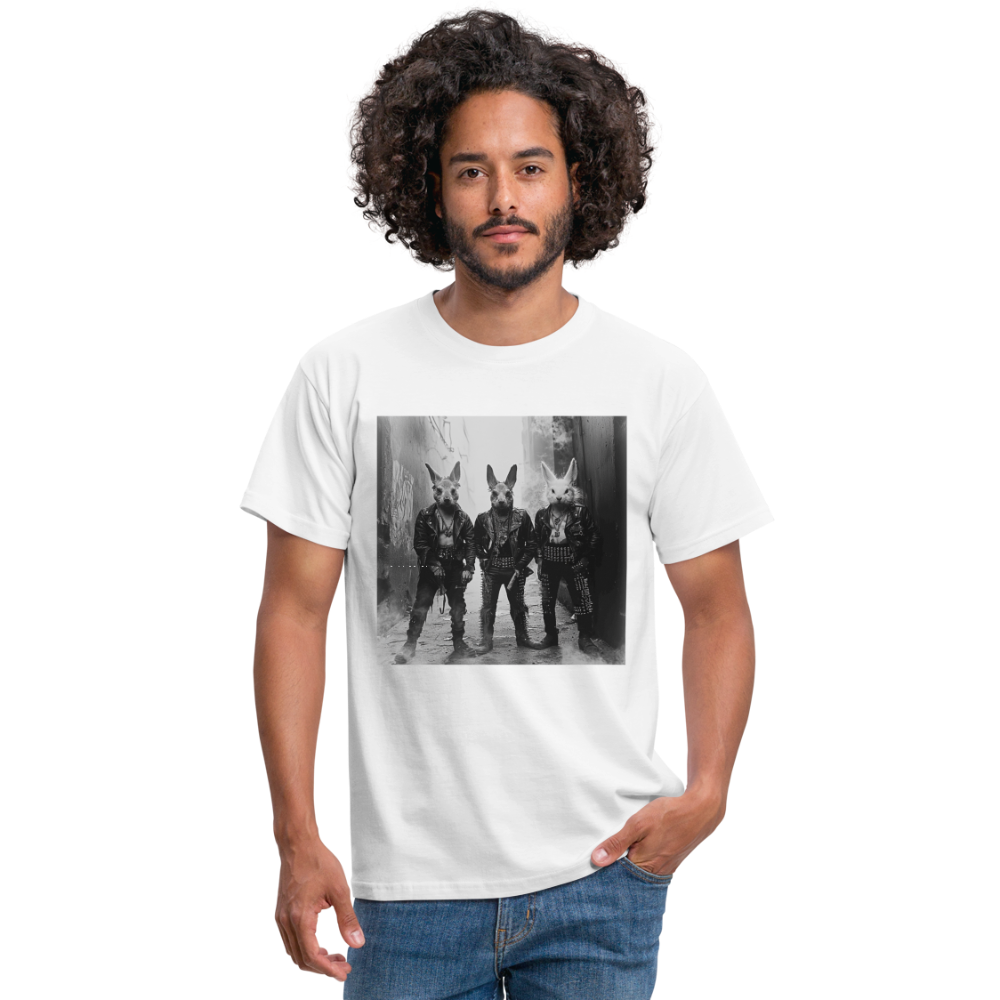 The Hare Raisers, T-shirt herr - vit