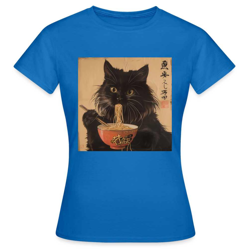 Kejsarens Katt och Ramens Hemlighet, T-shirt dam - royalblå