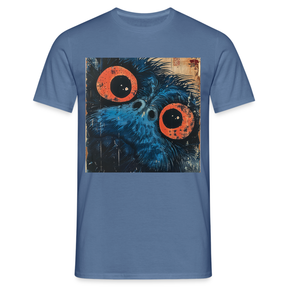 Den blå vännen, T-shirt herr - duvblå
