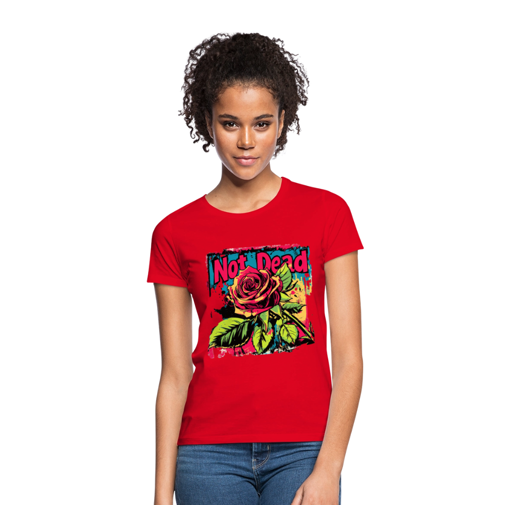 Den Eviga Rosen, T-shirt dam - röd