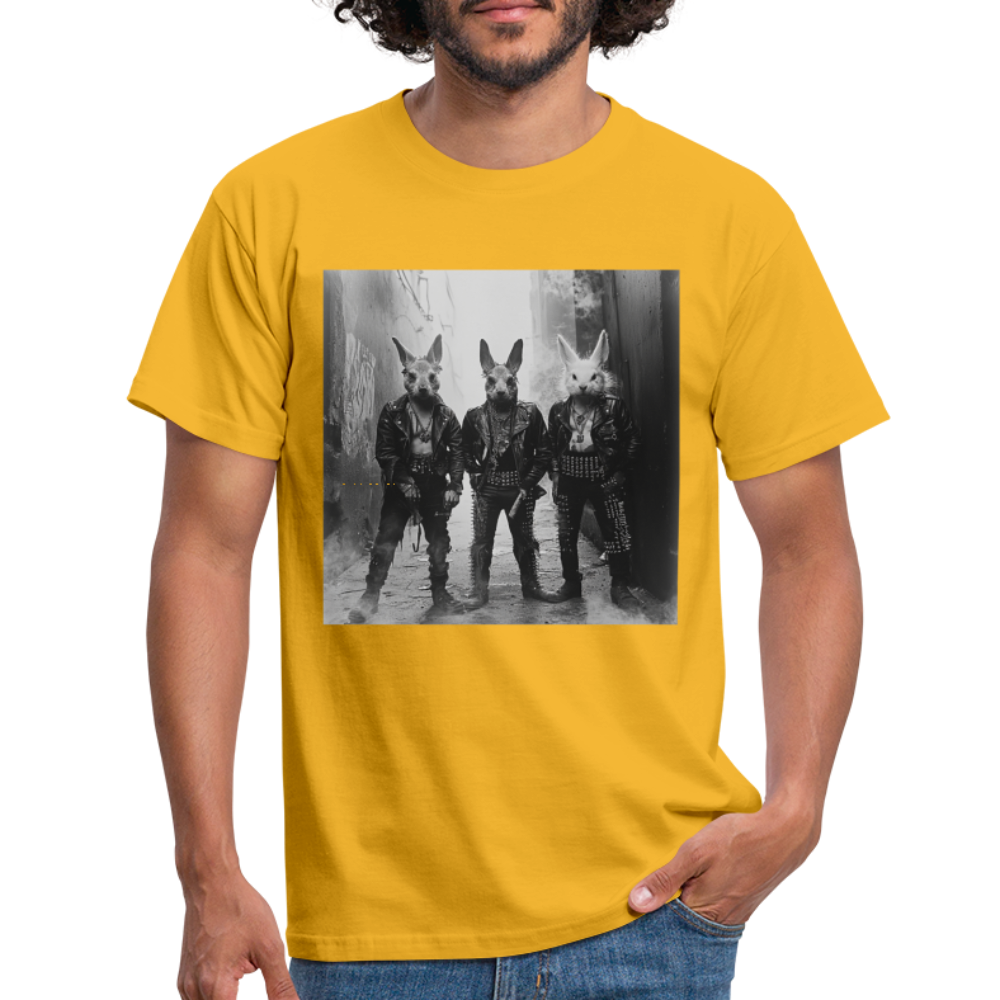 The Hare Raisers, T-shirt herr - gul