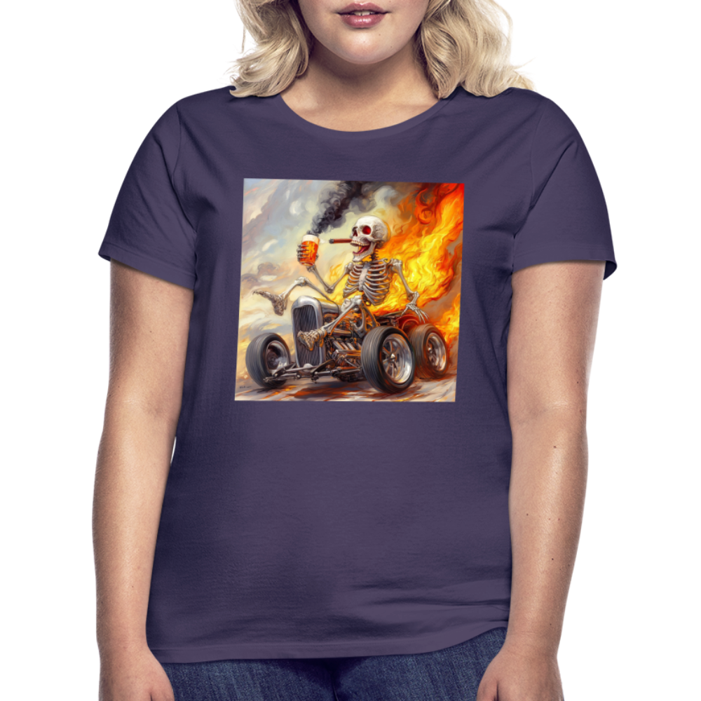 Knekta Krash, T-shirt dam - mörklila