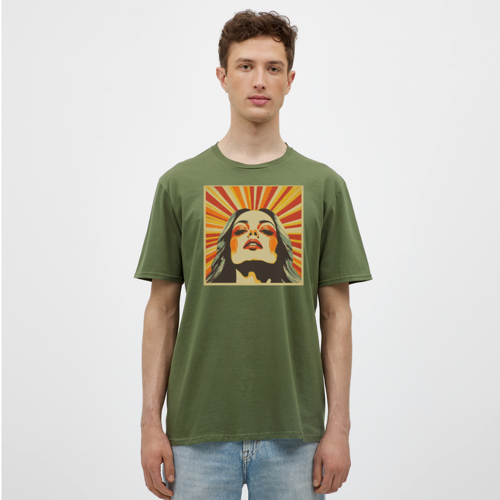 Dagens Första Strålar, T-shirt herr - Militärgrön