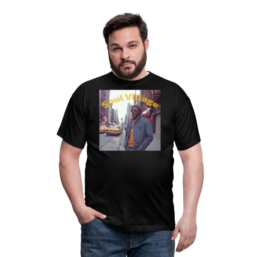 Soul Village, T-shirt herr - svart
