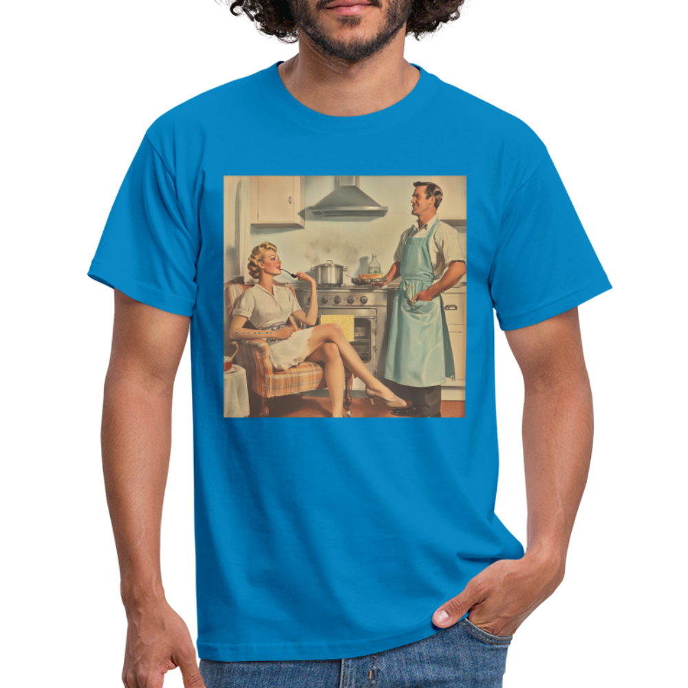 Äta bör man - annars dör man, T-shirt herr - kungsblå
