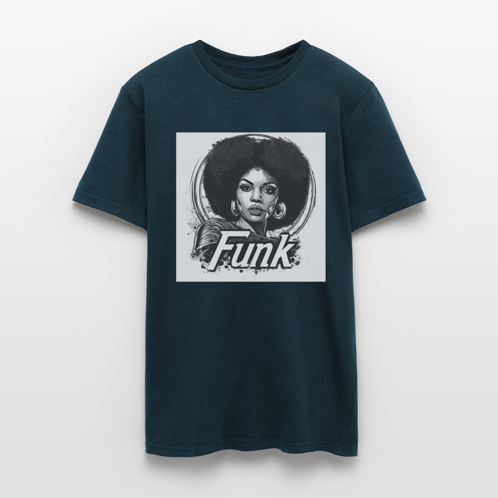 Funk Queen: Power in Motion, T-shirt herr - marinblå