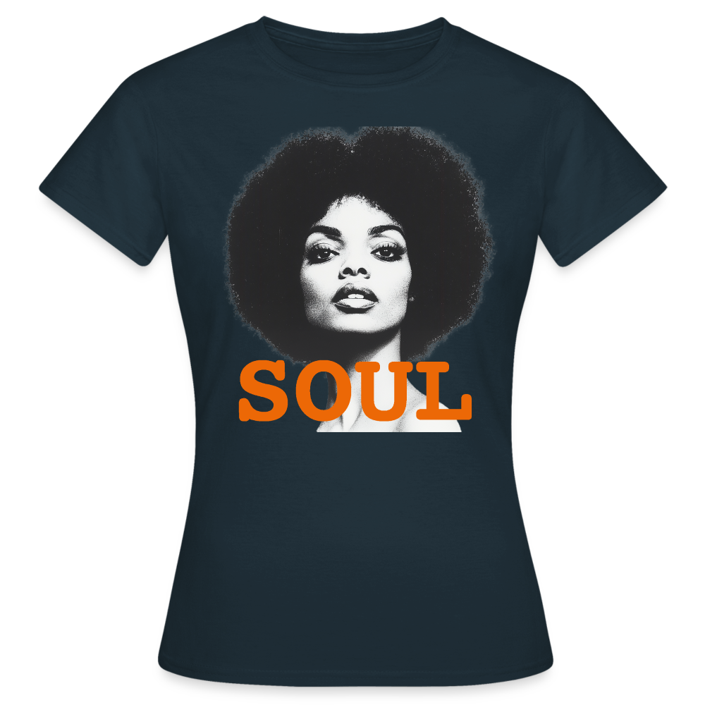 Soul PWR, T-shirt dam - marinblå