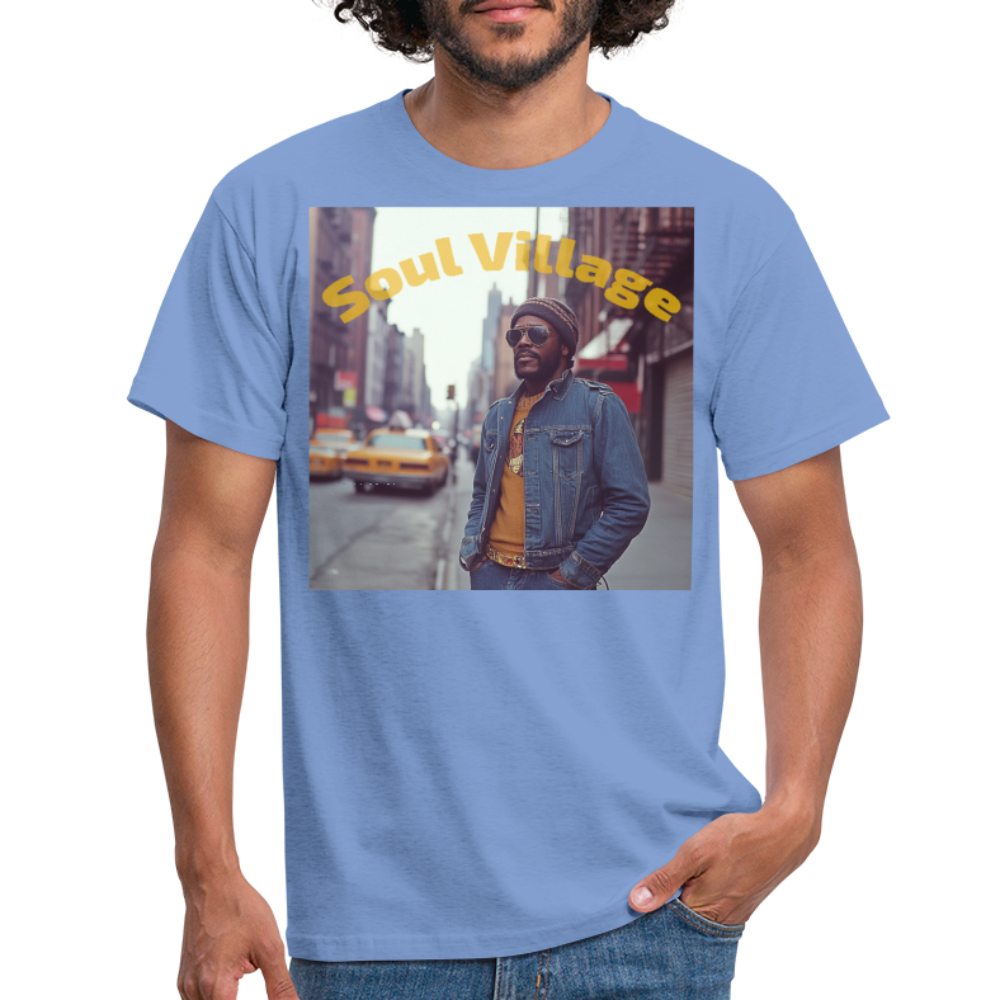Soul Village, T-shirt herr - carolina blue