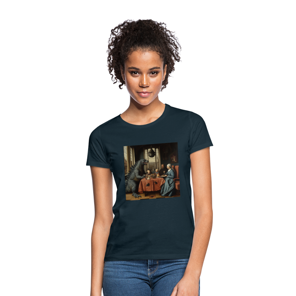 Familjens Fest med Gäst, T-shirt dam - marinblå