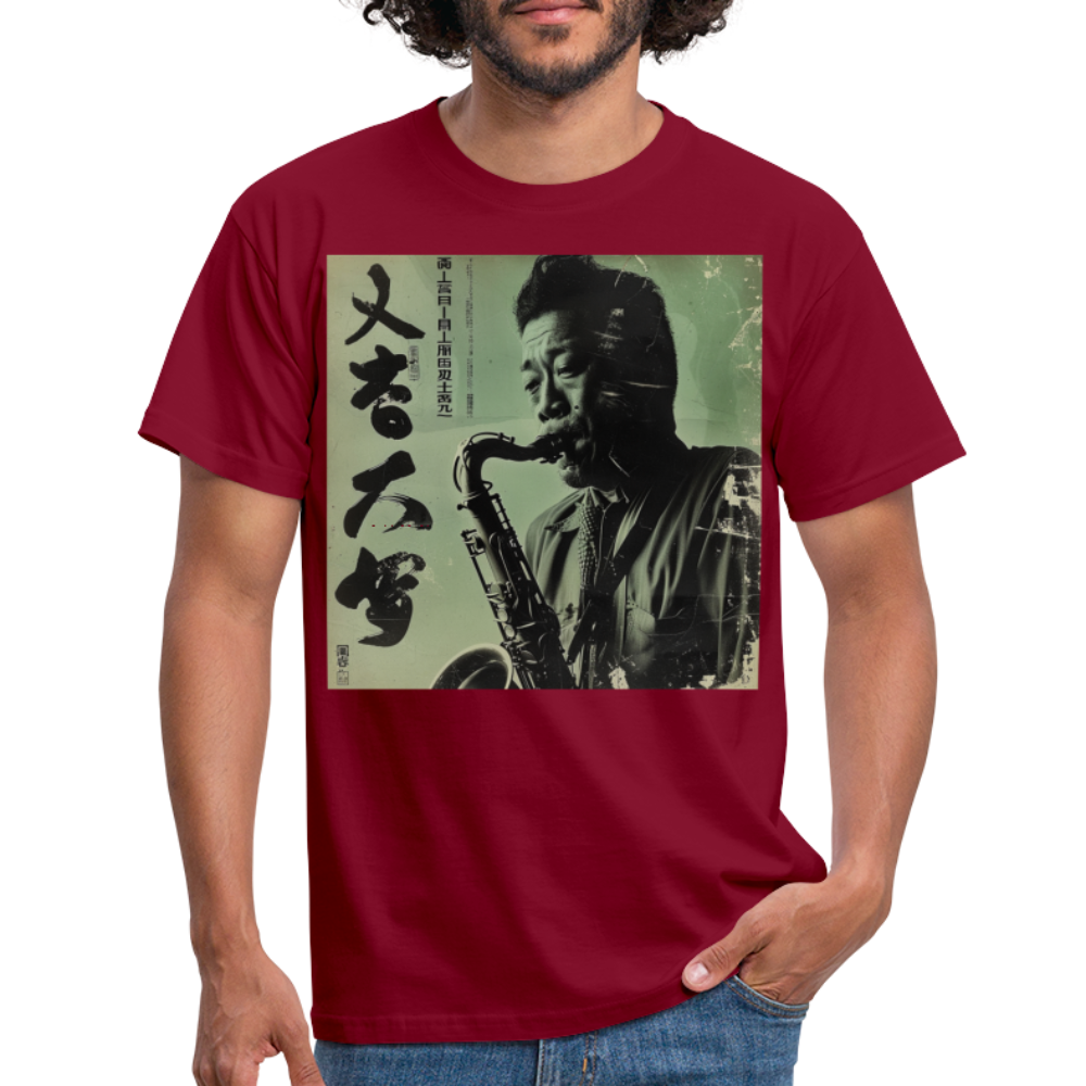 Live Mount Fuji Jazzcafé , T-shirt herr - tegelröd