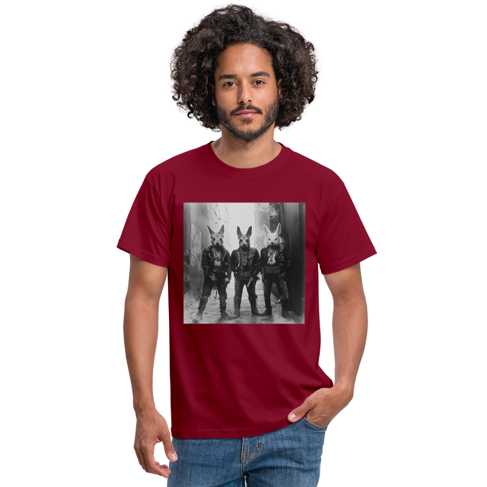 The Hare Raisers, T-shirt herr - tegelröd