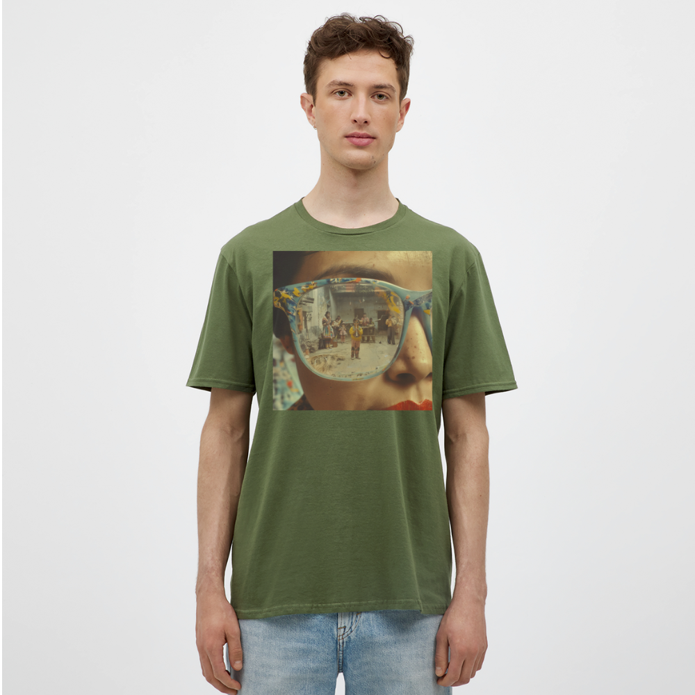Reflektioner av Anderna, T-shirt herr - Militärgrön