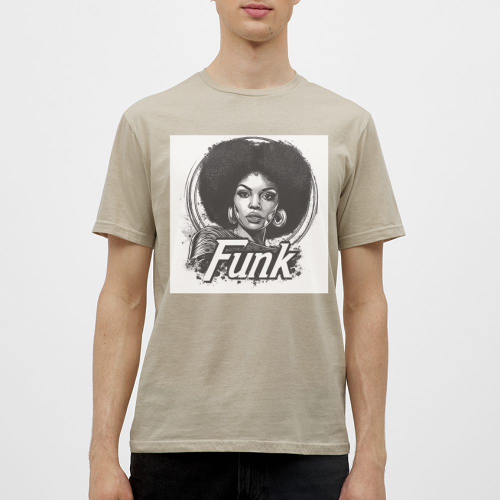 Funk Queen: Power in Motion, T-shirt herr - sandbeige