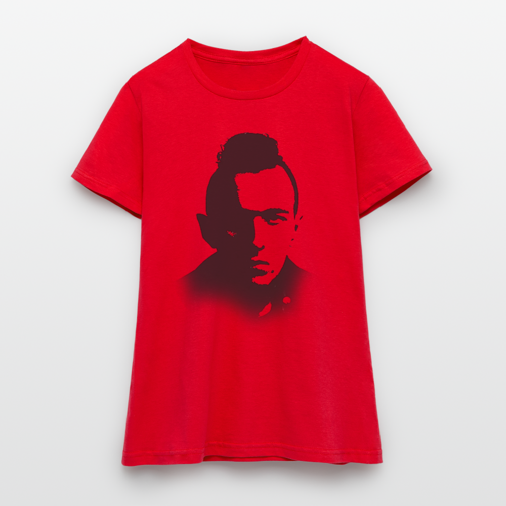 Stencil of Rebellion, T-shirt dam - röd