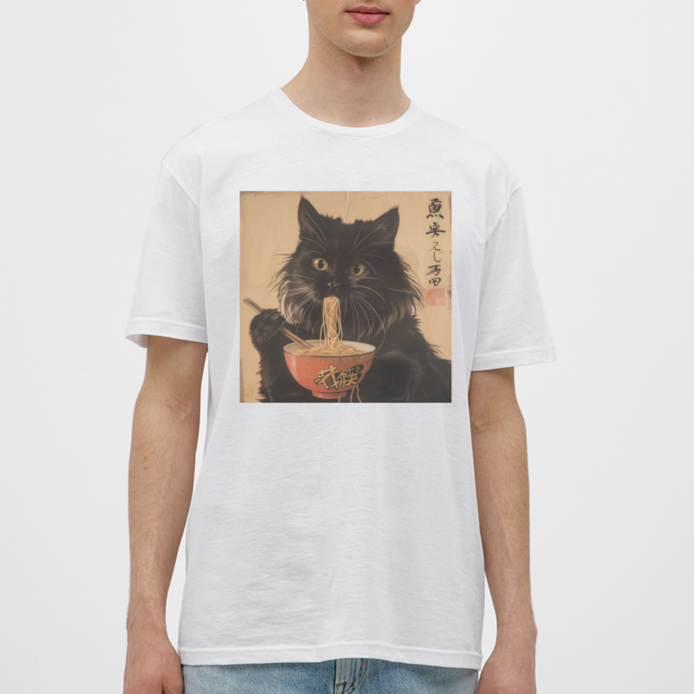 Kejsarens Katt och Ramens Hemlighet, T-shirt herr - vit