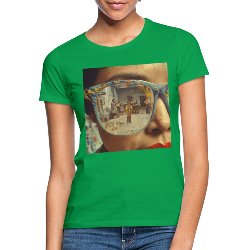 Reflektioner av Anderna, T-shirt dam - kellygrön