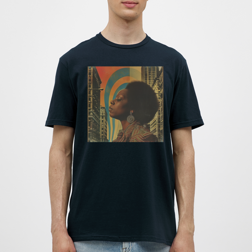 Jazz in the Moonlight, T-shirt herr - marinblå