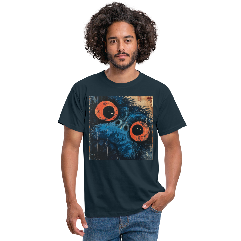 Den blå vännen, T-shirt herr - marinblå