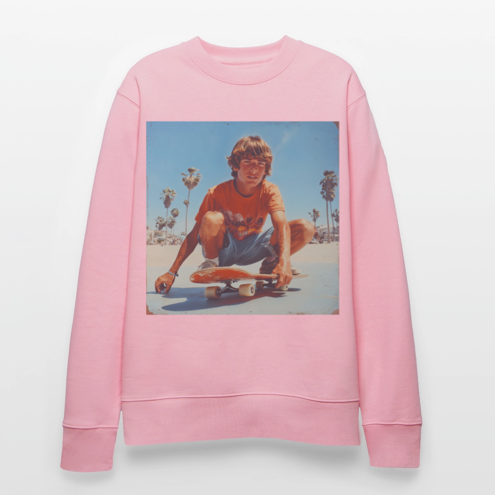 Sunset Vibes, 70s Style, Ekologisk sweatshirt CHANGER unisex frÄn Stanley/Stella - ljusrosa