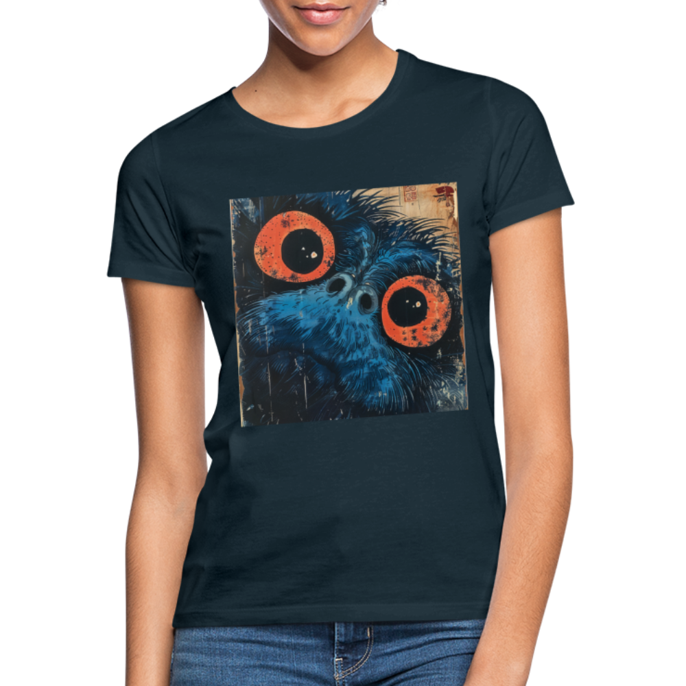 Den blå vännen, T-shirt dam - marinblå