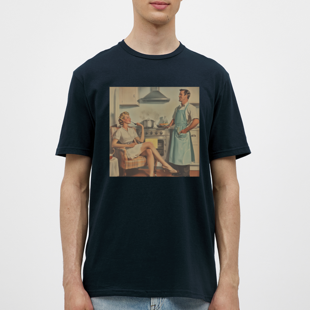 Äta bör man - annars dör man, T-shirt herr - marinblå