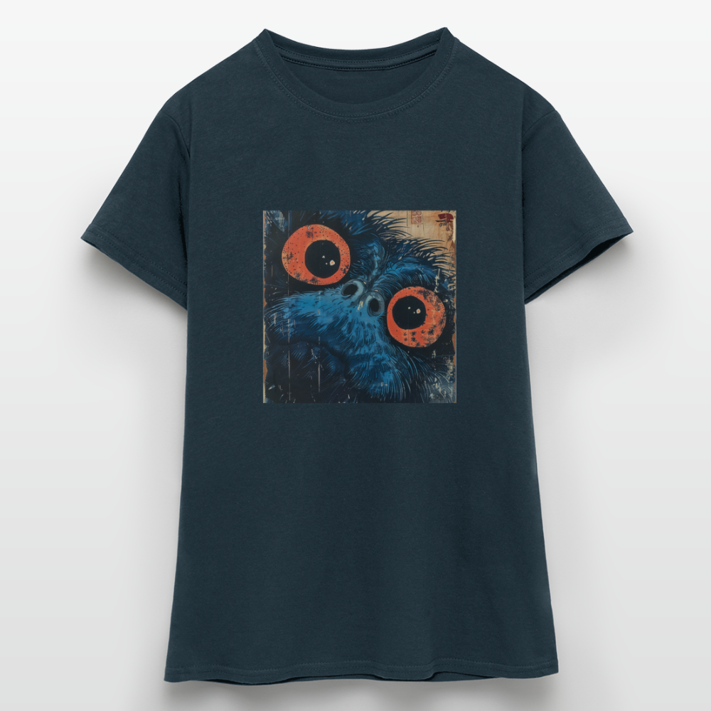 Den blå vännen, T-shirt dam - marinblå