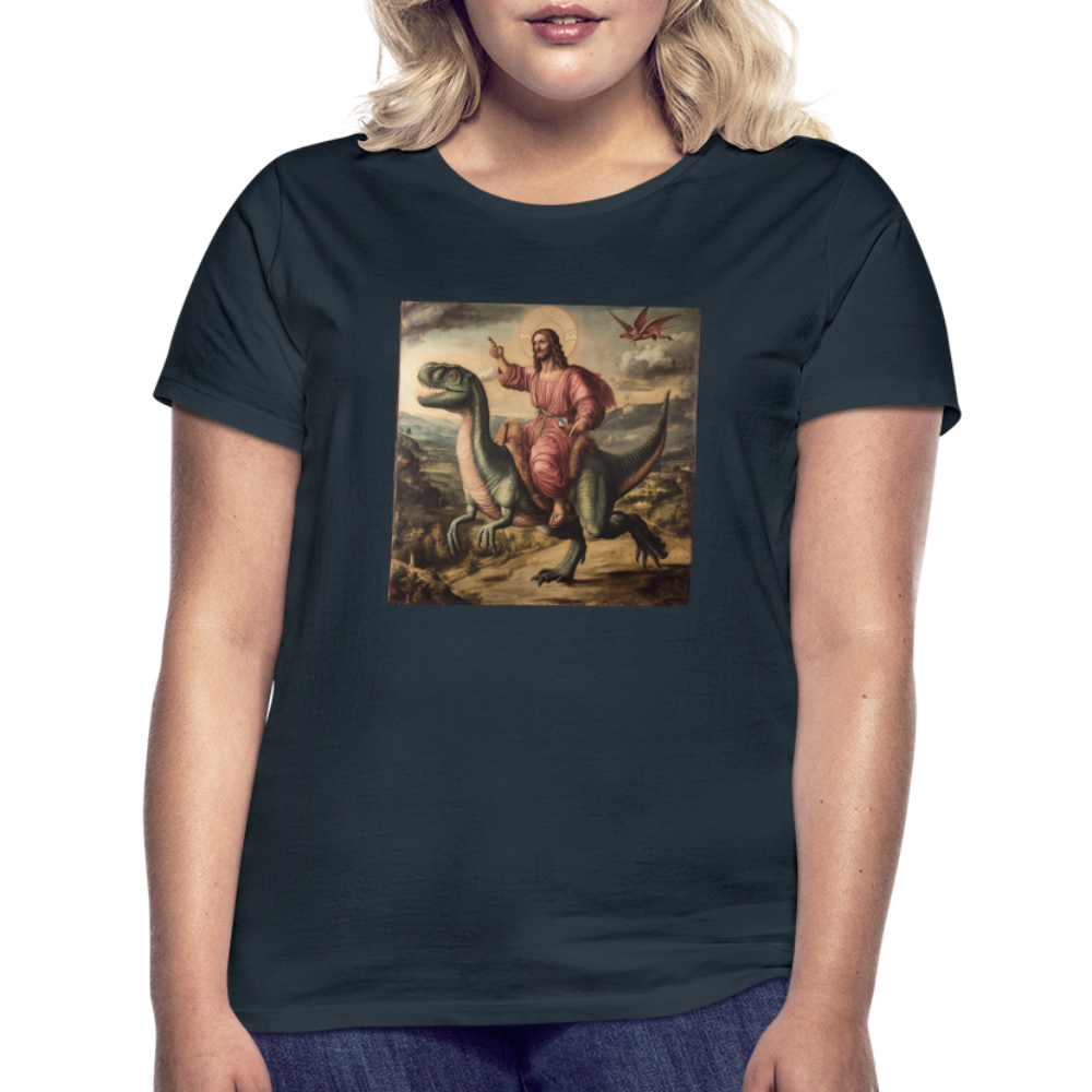 Ritten genom Tiden, T-shirt dam - marinblå