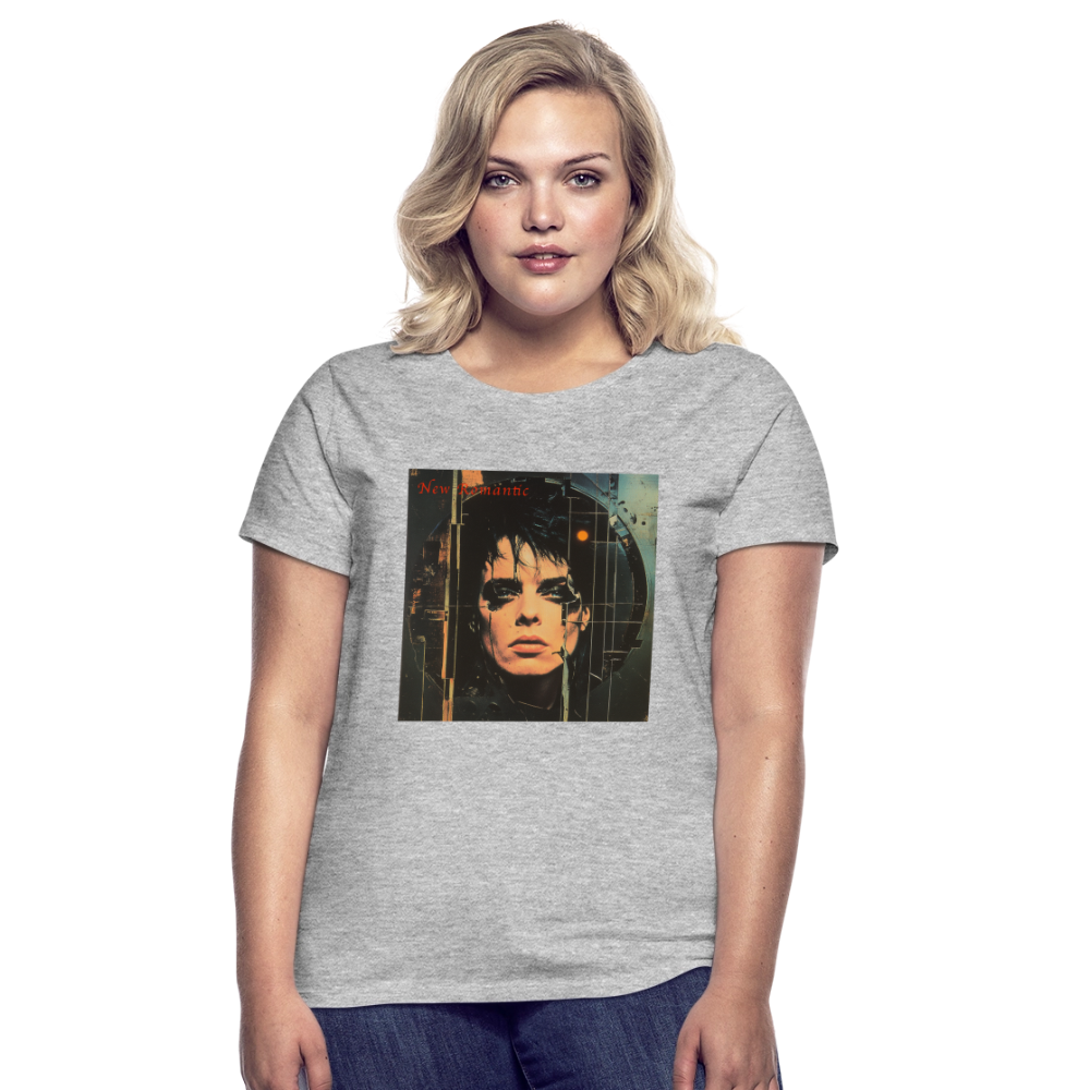 New Romance, T-shirt dam - gråmelerad