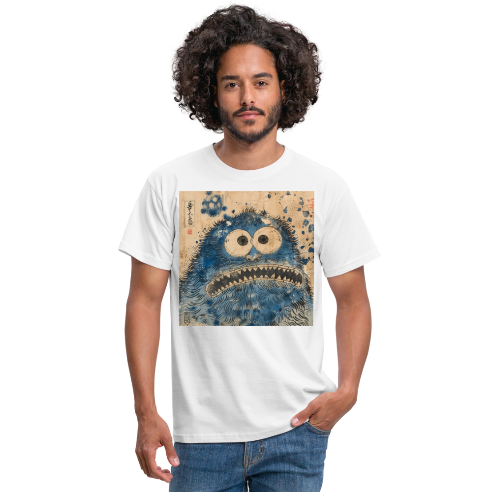 Uramiko ramlar i floden, T-shirt herr - vit