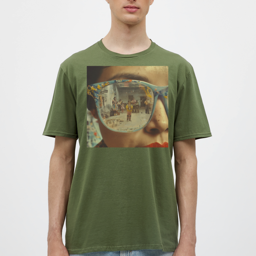 Reflektioner av Anderna, T-shirt herr - Militärgrön
