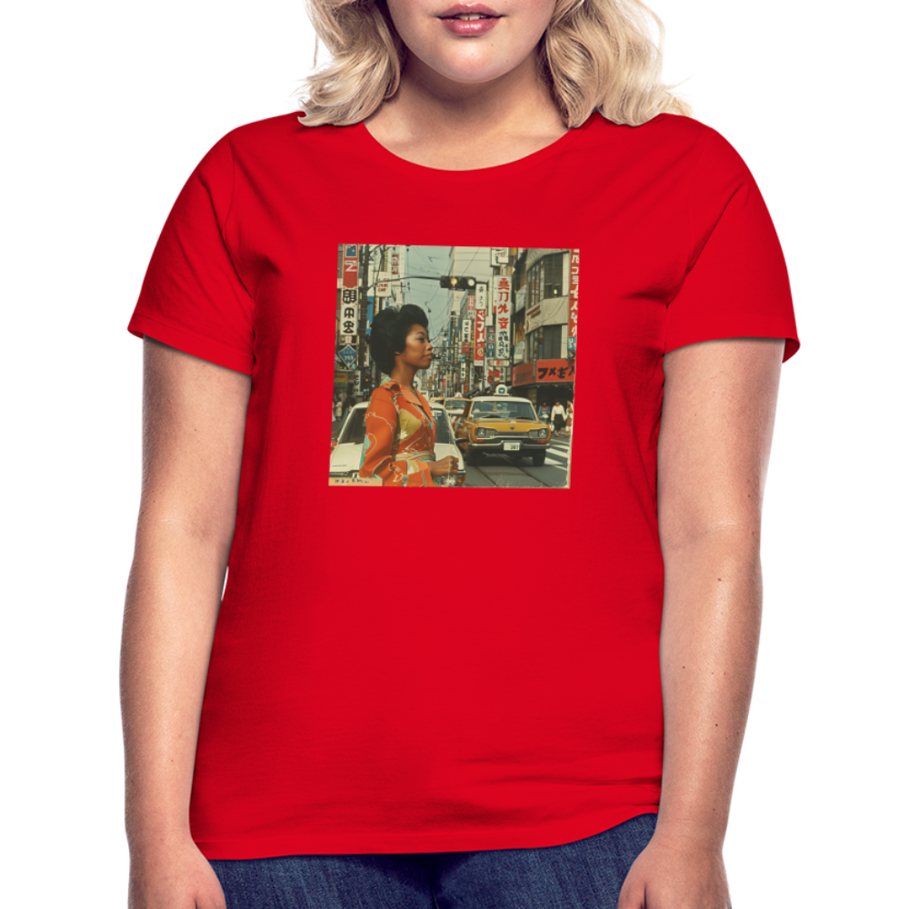 Yumi Sakamoto, T-shirt dam - röd