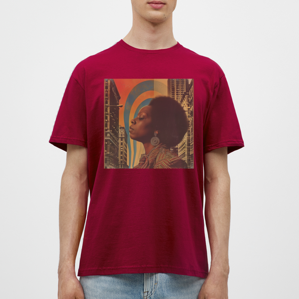 Jazz in the Moonlight, T-shirt herr - tegelröd