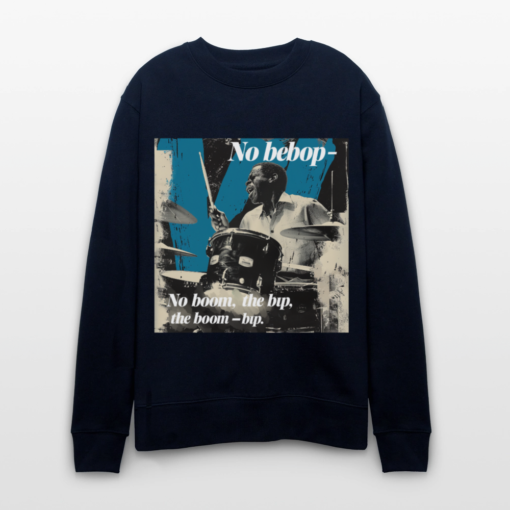 Push It Bebop, Ekologisk sweatshirt CHANGER unisex från Stanley/Stella - marinblått