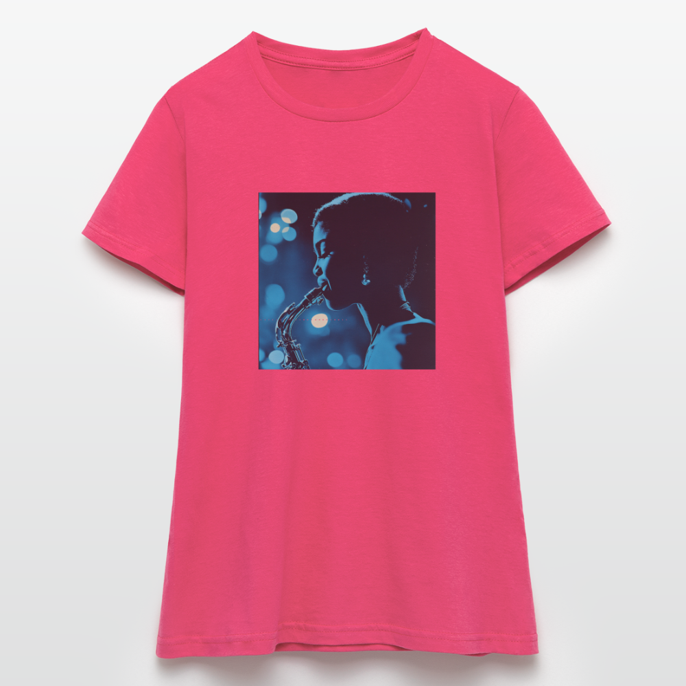 Blå toner i skymningen, T-shirt dam - azalea