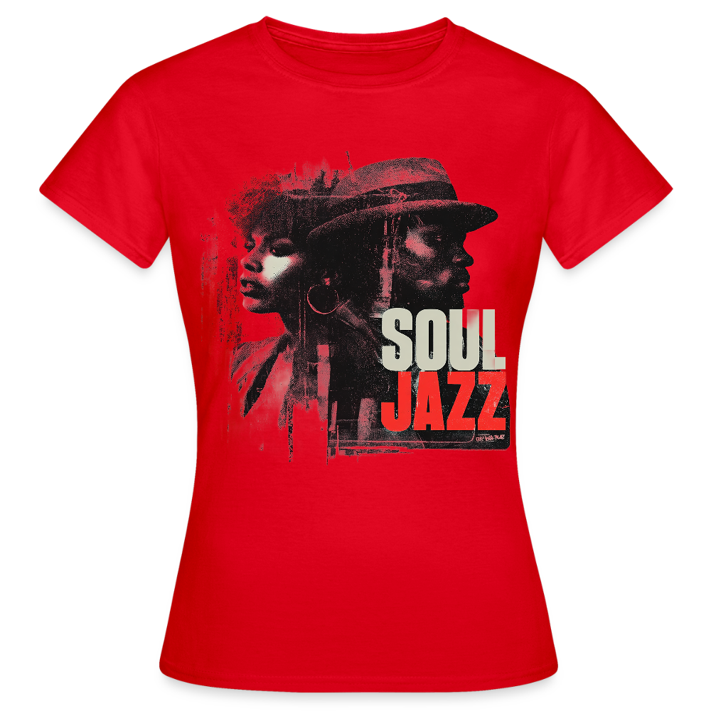 Soul Jazz Experience, T-shirt dam - röd