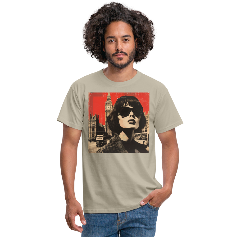T-shirt herr - sandbeige