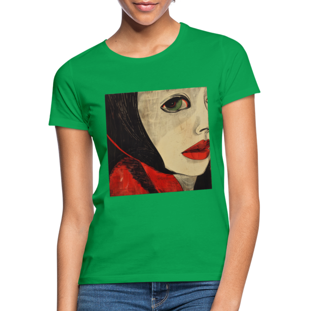 Fiskarfruns öga, T-shirt dam - kellygrön