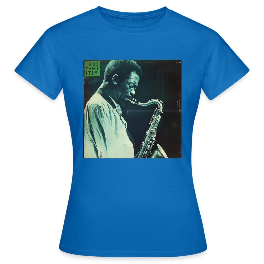 Gåtfull figur i jazzens underground, T-shirt dam - royalblå